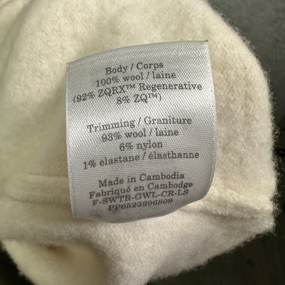 Everlane Beige Wool Crewneck Boxy Sweater Size M - Picture 10 of 12